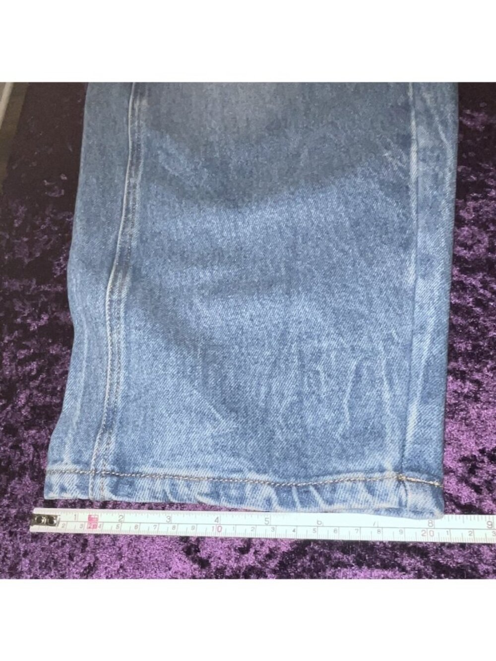 NEW LOFT Wide Leg High Rise Barrel Jeans Vtg Distressed 30-32" Waist Ann Taylor - Picture 8 of 12